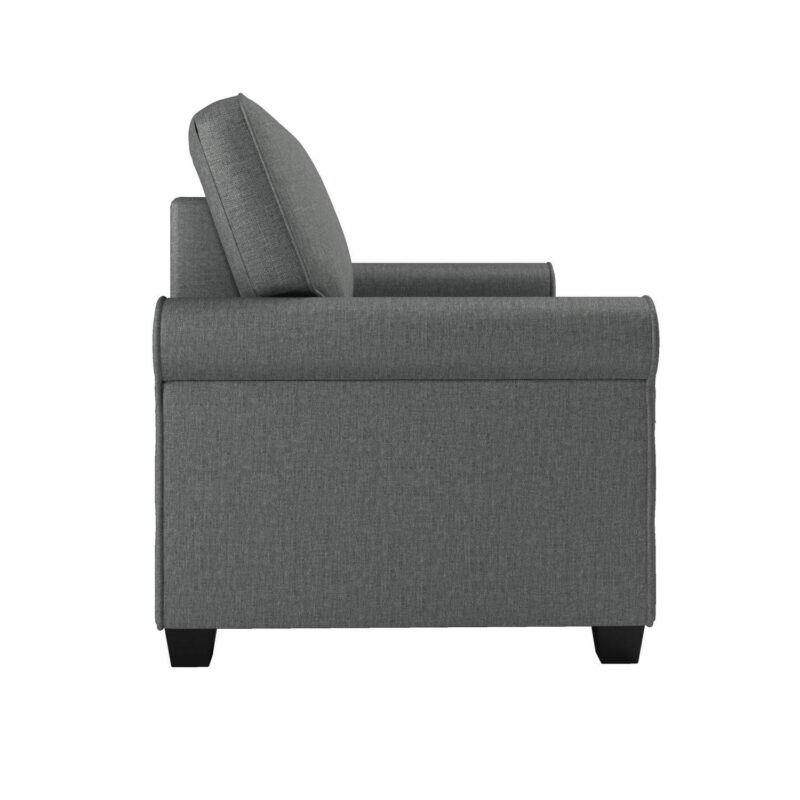 Mainstays Tatum Twin Sleeper 56.25  Loveseat, Dark Gray - Image 9