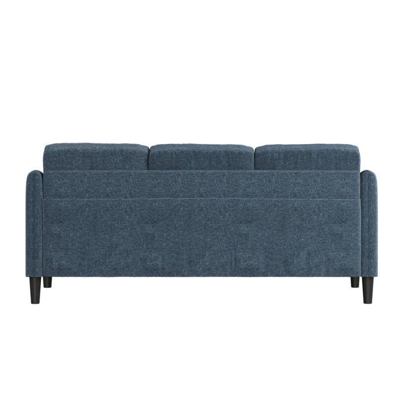 Mainstays Westley Swoop Arm 74  Sofa, Blue Cove - Image 12
