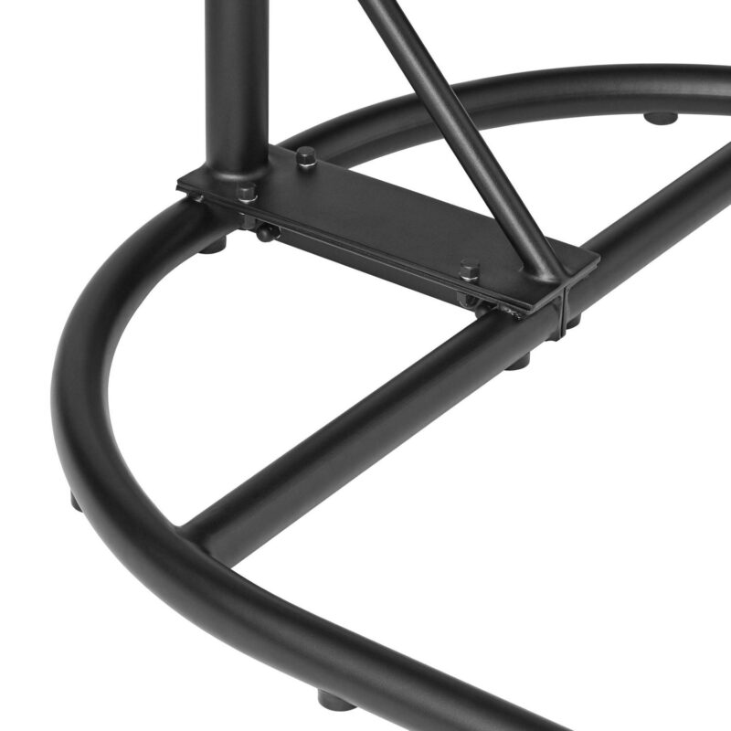 Mainstays Wicker Outdoor Patio Hanging Egg Chair with Gray Olefin Cushion and Black Metal Stand, 250 lbs Maximum Weight - Image 6
