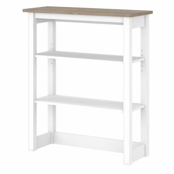Mayfield Tall Hutch Organizer in Shiplap Gray / White - Engineered Wood