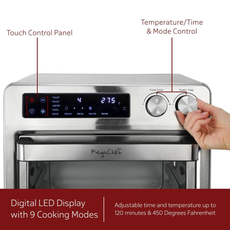 MegaChef 25 Quart Digital Electric Multi-Function Air Fryer and Counter Top Oven - Image 4
