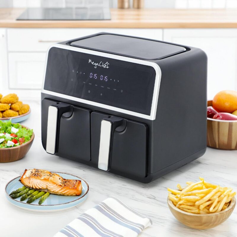 MegaChef Dual 4.5 + 4.5 Quart Digital Electric Air Fryer - Image 6