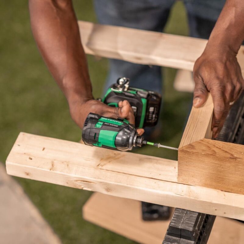 Metabo HPT 18V MultiVolt Cordless Triple Hammer BOLT Impact Driver Set, Power Impact Driver Kit with Case, 2 Lithium-Ion Batteries and Charger, 1/4-Inch Chuck, WH18DC - Image 3