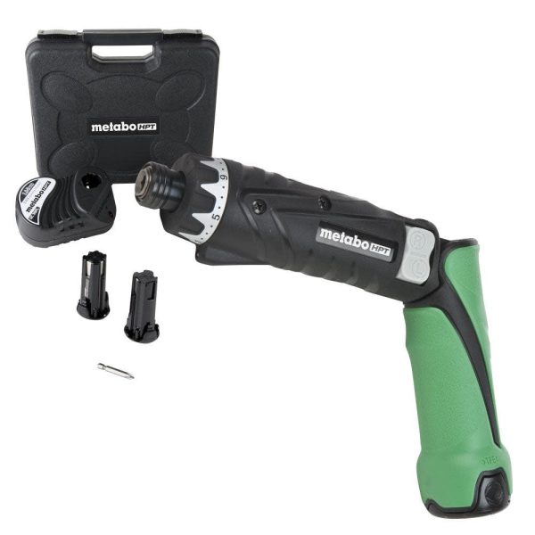 Metabo HPT DB3DL2 3.6V, 1.5A Cordless Power Screwdrivers, 1.5Ah, 600 RPM, 21 Speeds