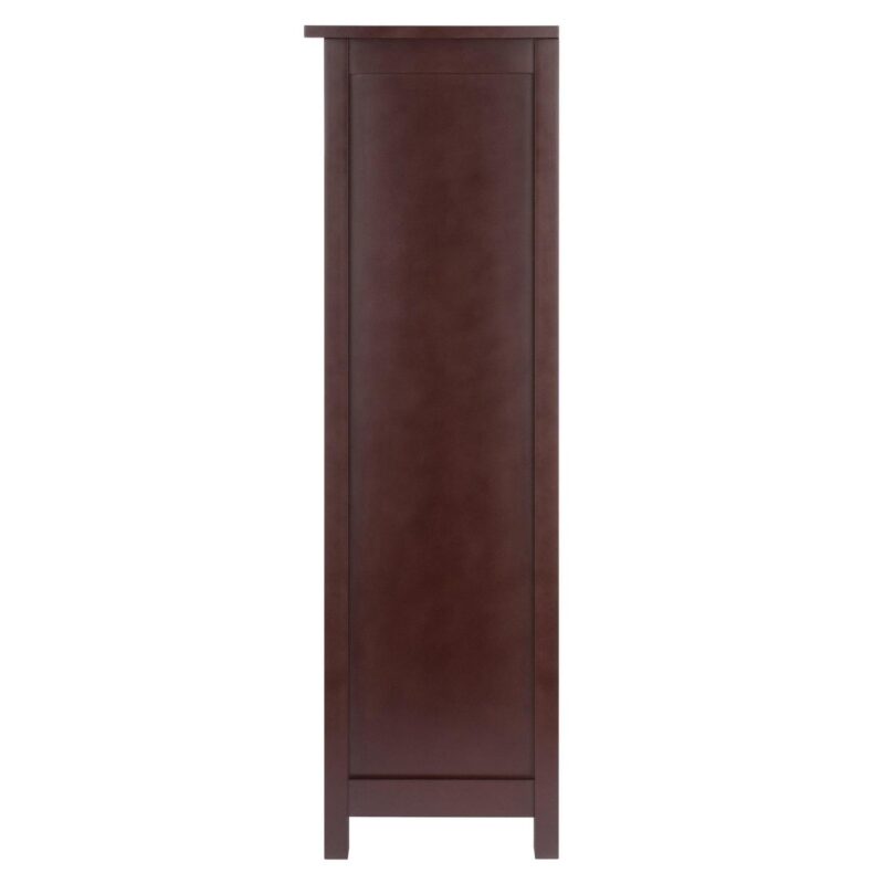 Milan 6-Pc Storage Shelf with 5 Foldable Woven Baskets, Walnut - Image 3