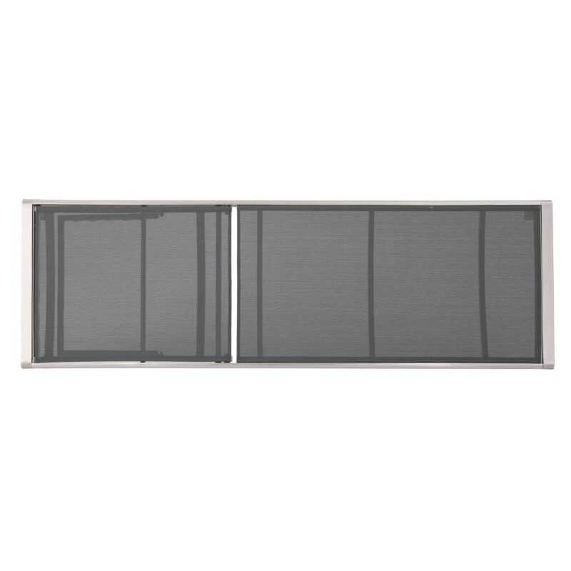 Miller Outdoor Mesh Chaise Lounge, Set of 2, Dark Grey, Silver - Image 6
