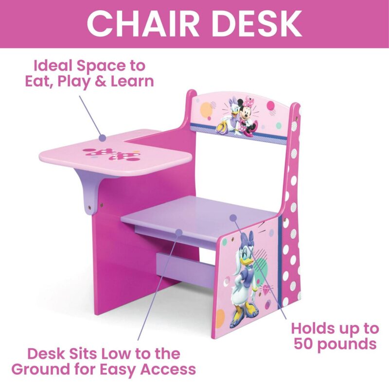 Minnie Mouse 3-Piece Toddler Bedroom Set by Delta Children, Pink - Image 5