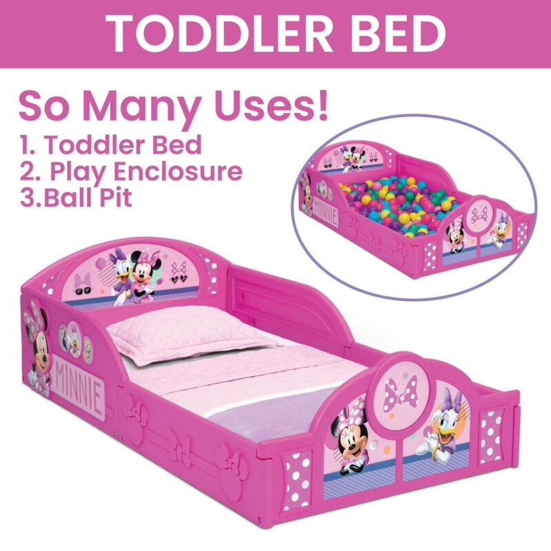 Minnie Mouse 3-Piece Toddler Bedroom Set by Delta Children, Pink - Image 4