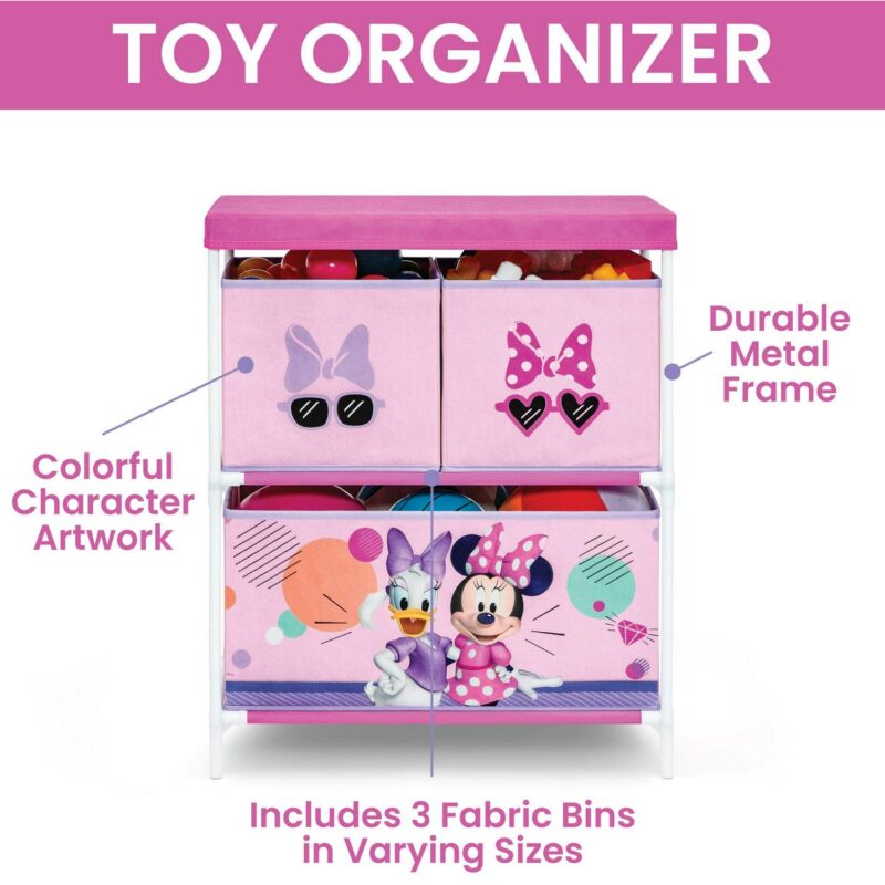 Minnie Mouse 3-Piece Toddler Bedroom Set by Delta Children, Pink - Image 6
