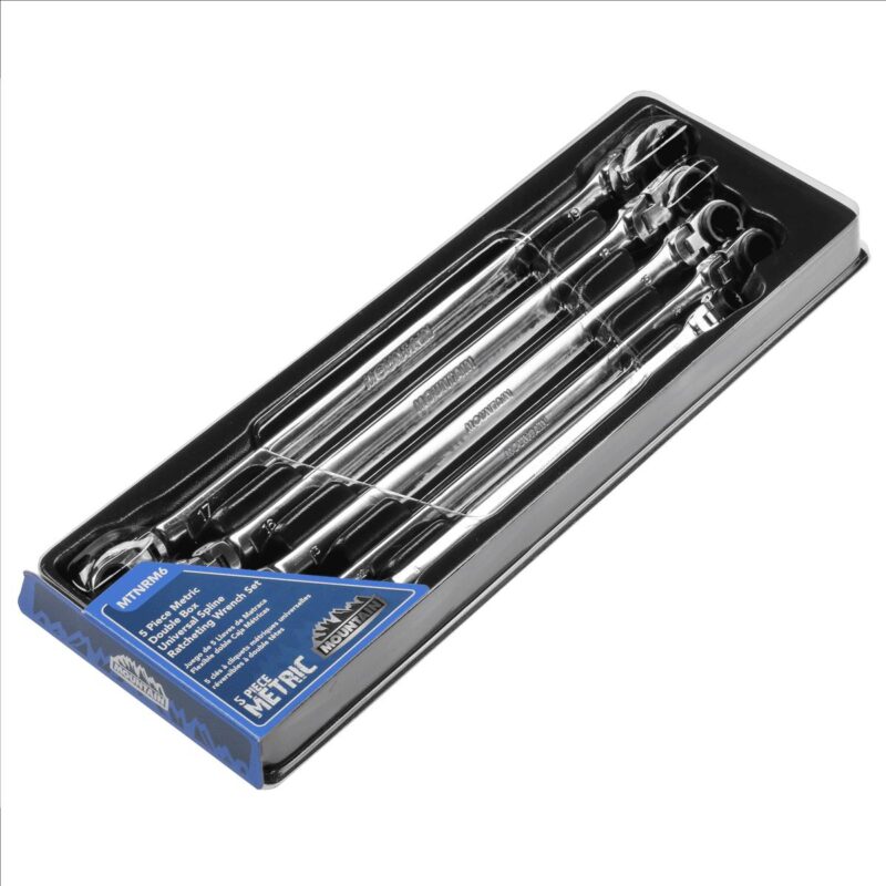Mountain RM6, Reversible Ratcheting Wrench 5 Piece - Image 2