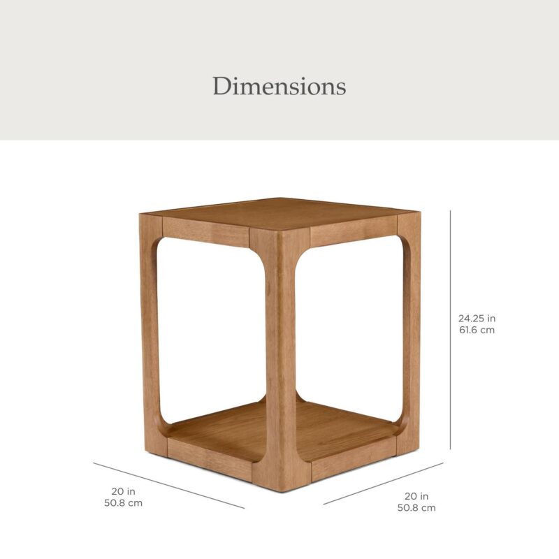 My Texas House Haven End Table, Living Room, Warm Brown - Image 3