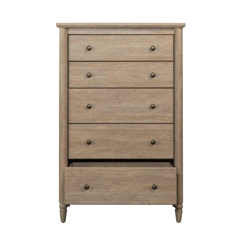 My Texas House Monroe 5-Drawer Dresser, Brushed Oak Finish - Image 8