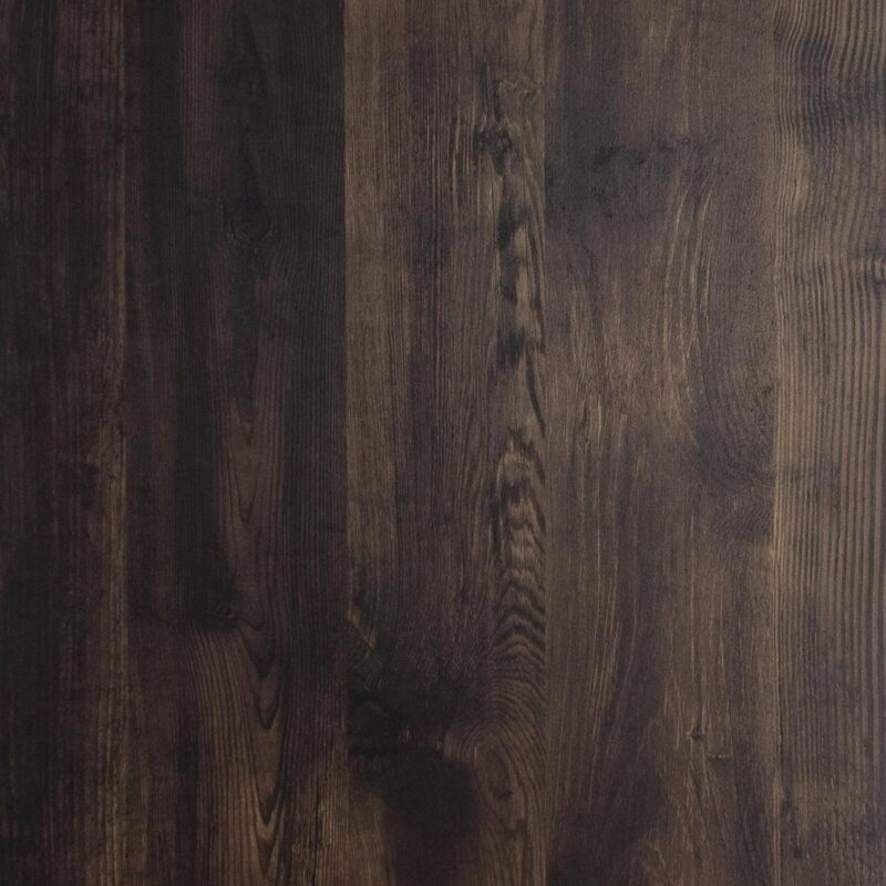 Nathan James Theo 5 - Shelf Ladder Bookcase Rustic Dark Walnut Brown Wood Black Metal Frame - Image 7