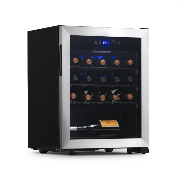 NewAir 23 Bottle Freestanding Glass Door Beverage Refrigerator, Stainless Steel