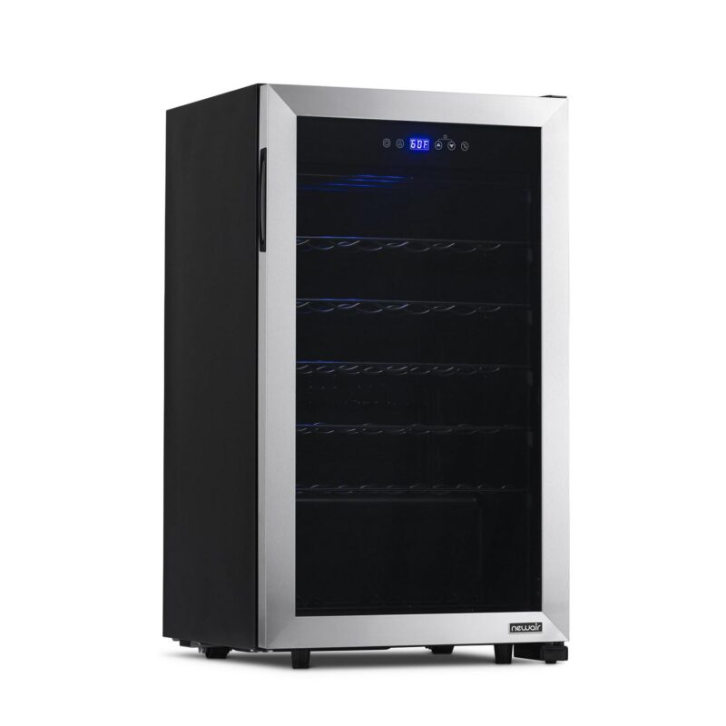 NewAir 33-Bottle Compressor Wine Fridge, Stainless Steel - Image 15