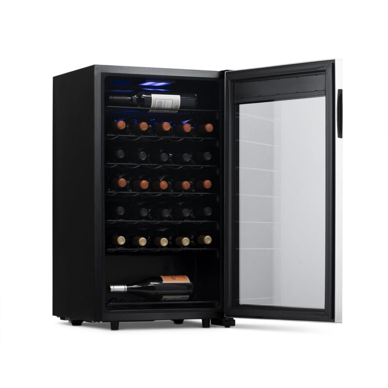 NewAir 33-Bottle Compressor Wine Fridge, Stainless Steel - Image 12