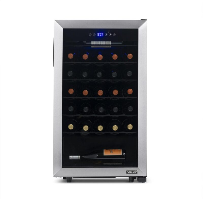 NewAir 33-Bottle Compressor Wine Fridge, Stainless Steel - Image 14