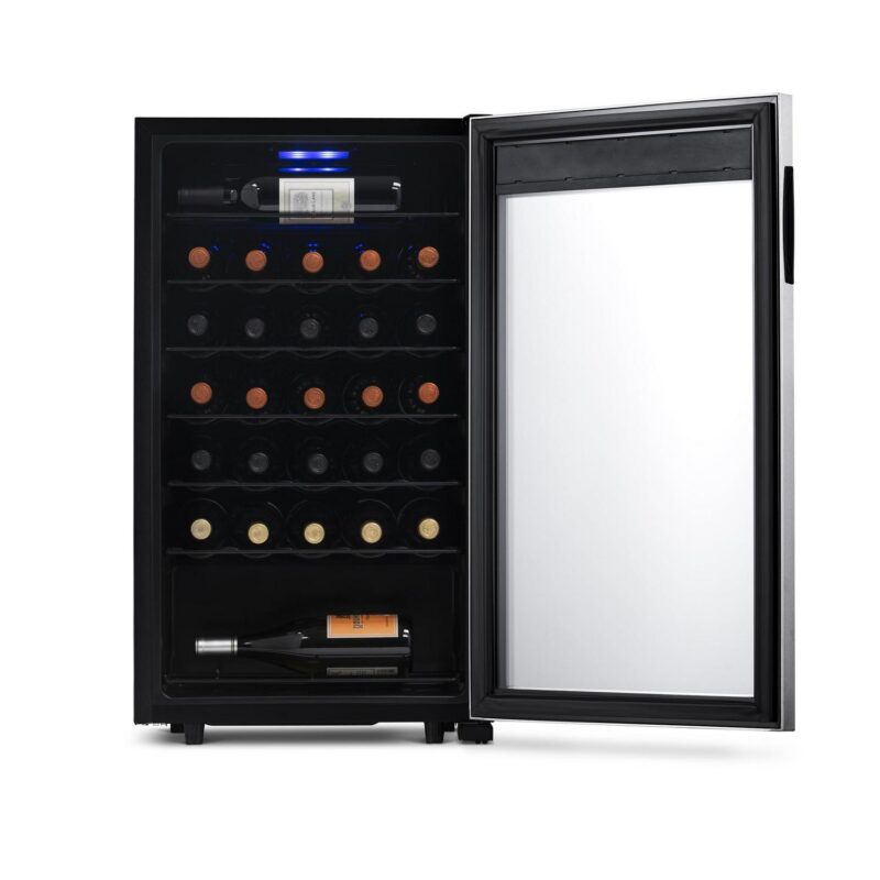 NewAir 33-Bottle Compressor Wine Fridge, Stainless Steel - Image 13