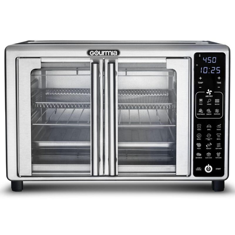 New Gourmia 1700W 6-Slice Digital Toaster Oven Air Fryer, 19 One-Touch Presets, 24L, Stainless Steel - Image 4