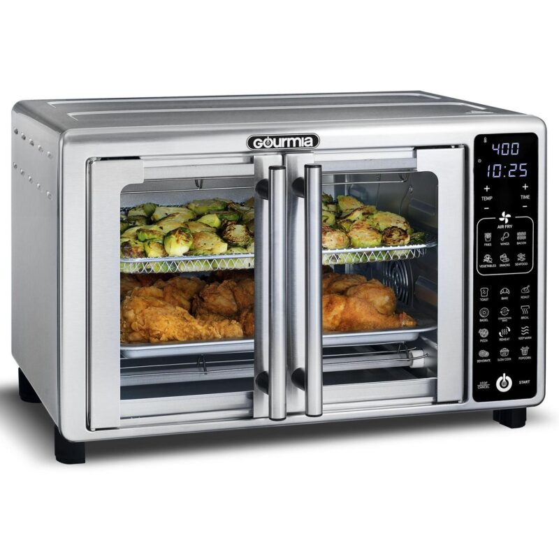New Gourmia 1700W 6-Slice Digital Toaster Oven Air Fryer, 19 One-Touch Presets, 24L, Stainless Steel - Image 5