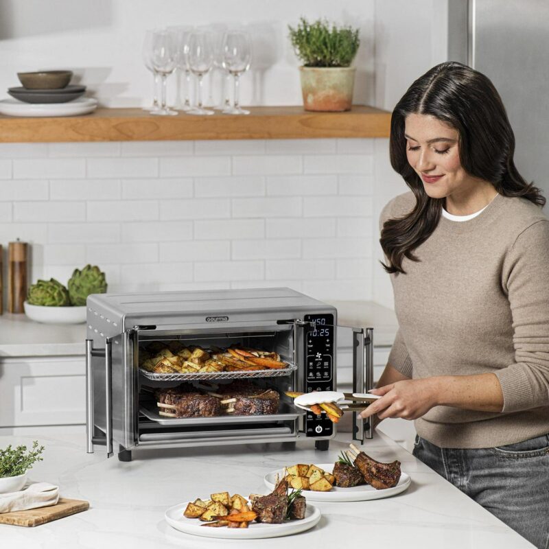 New Gourmia 1700W 6-Slice Digital Toaster Oven Air Fryer, 19 One-Touch Presets, 24L, Stainless Steel - Image 3