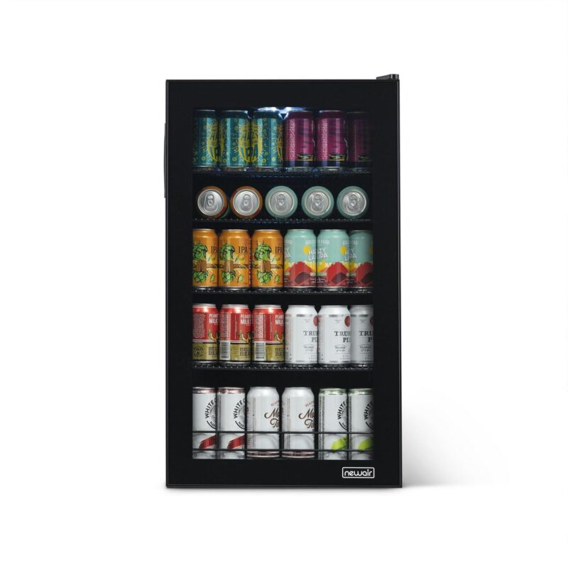 Newair 126 Can Beverage Refrigerator Cooler, Freestanding Mini Fridge  Beers of The World Edition  for Home, Office or Bar - Image 5