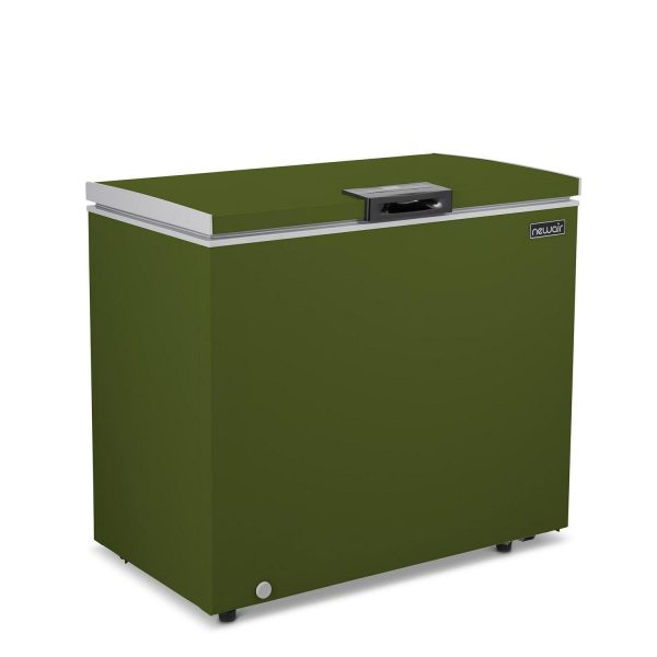 Newair 7 Cu. Ft. Mini Deep Chest Freezer and Refrigerator in Military Green with Digital Temperature Control, Fast Freeze Mode, Stay-Open Lid, Removeable Storage Basket, Self-Diagnostic Program