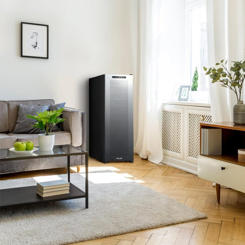 Newair Shadow Series Wine Cooler Refrigerator 62 Bottle Single Zone, Freestanding Mirrored Wine Fridge - Image 9