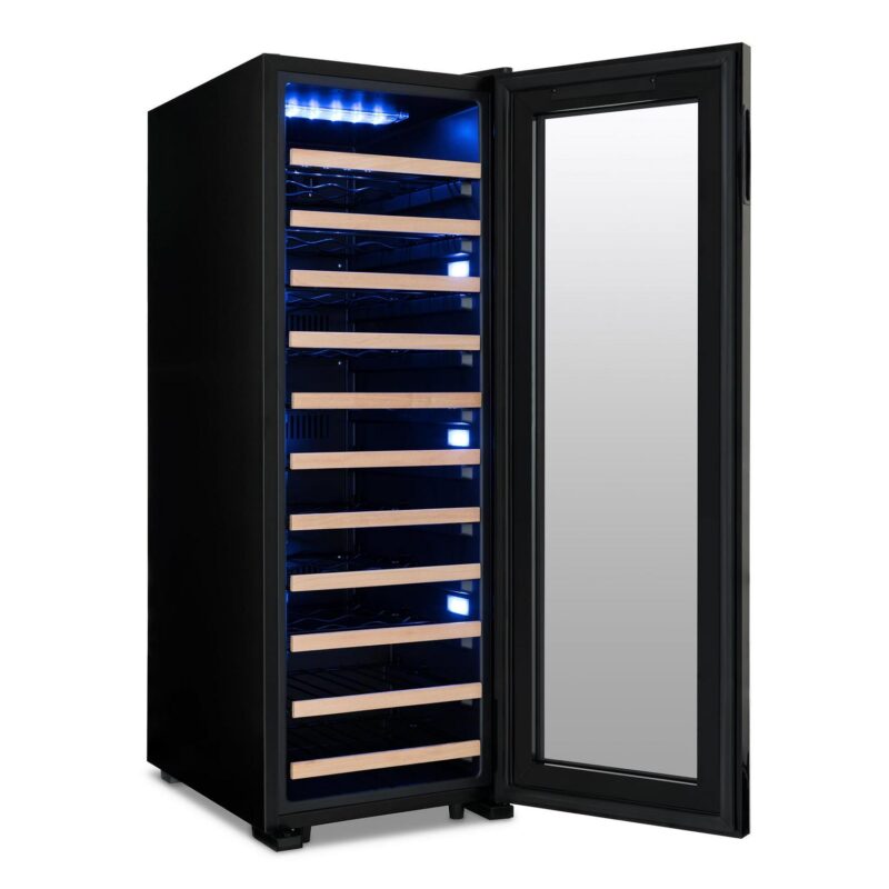 Newair Shadow Series Wine Cooler Refrigerator 62 Bottle Single Zone, Freestanding Mirrored Wine Fridge - Image 18