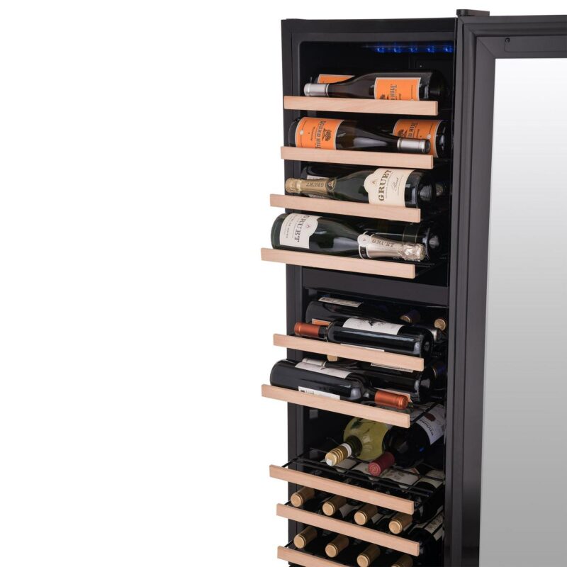 Newair Shadow Series Wine Cooler Refrigerator 56 Bottles Dual Temperature Zones, Freestanding Mirrored Wine Fridge - Image 15