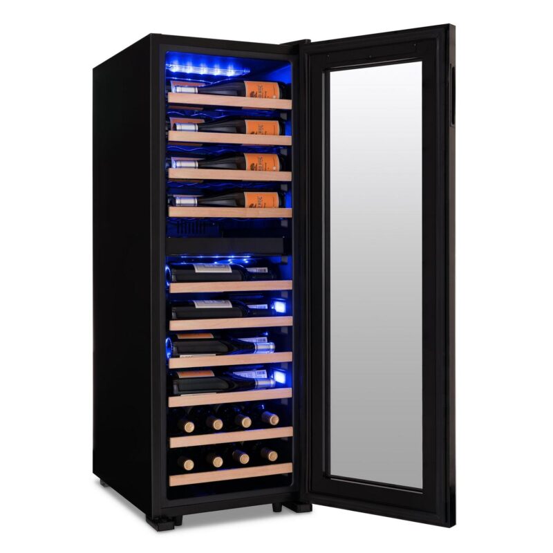 Newair Shadow Series Wine Cooler Refrigerator 56 Bottles Dual Temperature Zones, Freestanding Mirrored Wine Fridge - Image 16