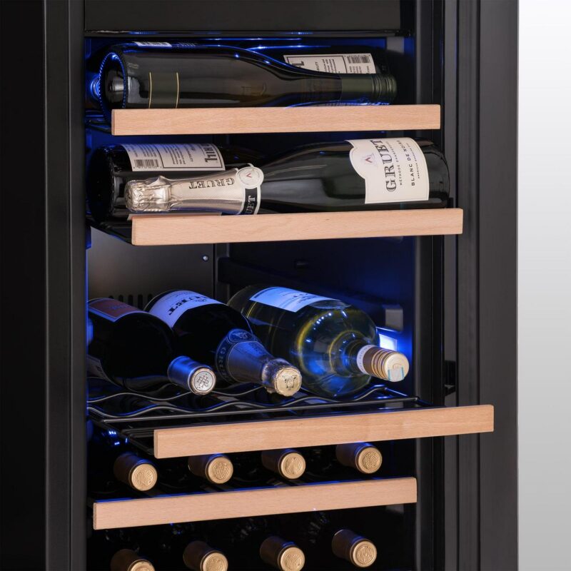 Newair Shadow Series Wine Cooler Refrigerator 56 Bottles Dual Temperature Zones, Freestanding Mirrored Wine Fridge - Image 14