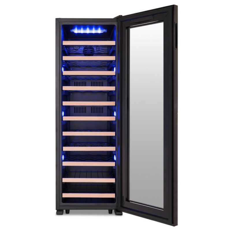 Newair Shadow Series Wine Cooler Refrigerator 62 Bottle Single Zone, Freestanding Mirrored Wine Fridge - Image 17