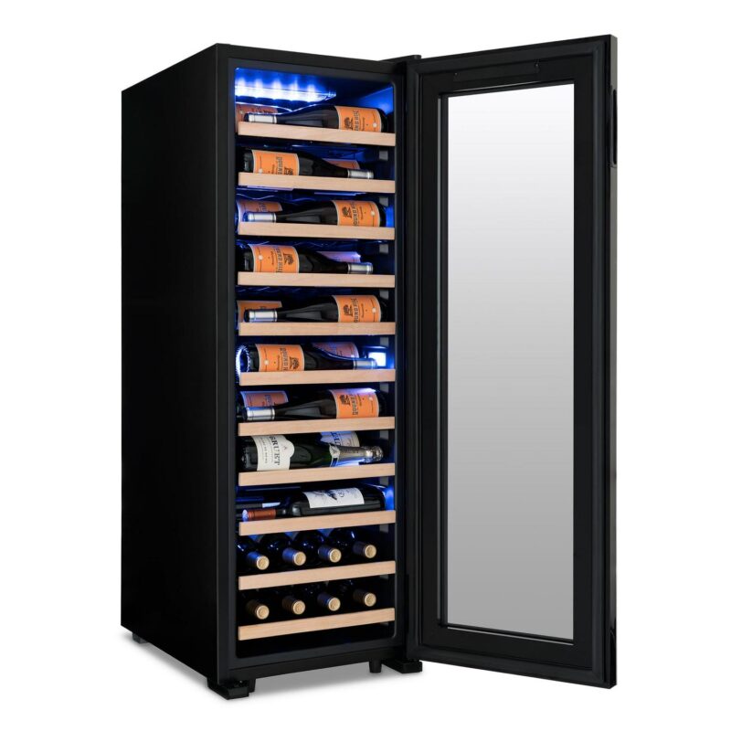Newair Shadow Series Wine Cooler Refrigerator 62 Bottle Single Zone, Freestanding Mirrored Wine Fridge - Image 19
