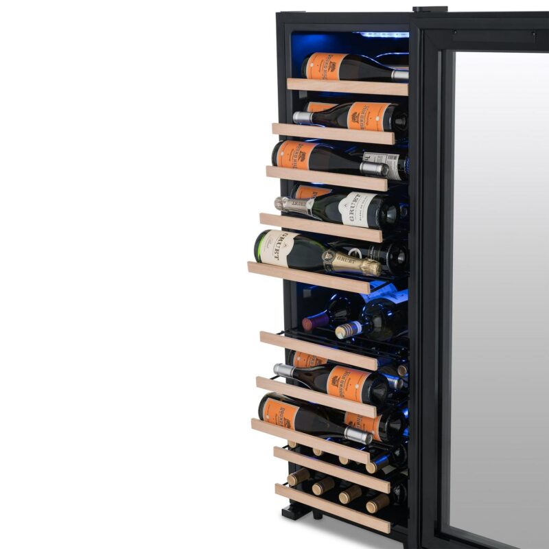 Newair Shadow Series Wine Cooler Refrigerator 62 Bottle Single Zone, Freestanding Mirrored Wine Fridge - Image 15