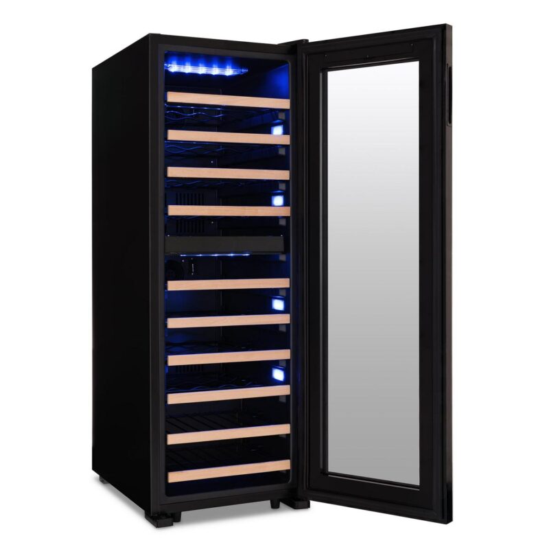Newair Shadow Series Wine Cooler Refrigerator 56 Bottles Dual Temperature Zones, Freestanding Mirrored Wine Fridge - Image 17
