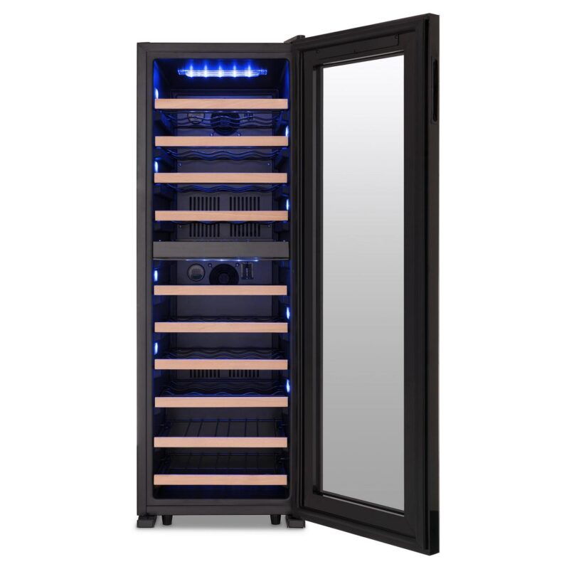 Newair Shadow Series Wine Cooler Refrigerator 56 Bottles Dual Temperature Zones, Freestanding Mirrored Wine Fridge - Image 18