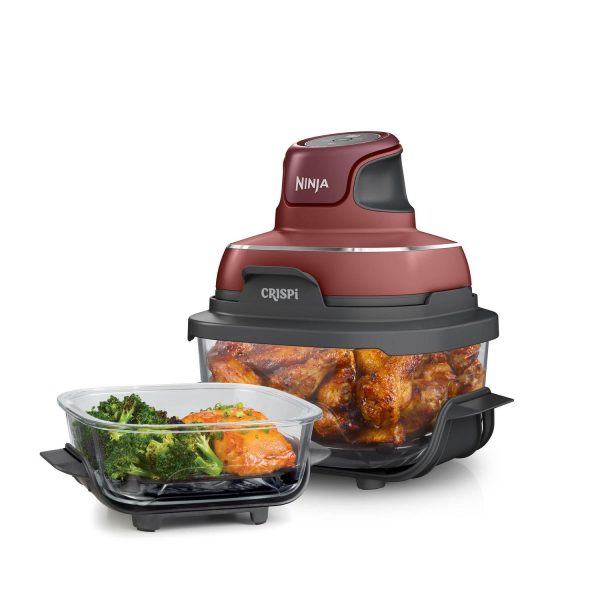 Ninja Crispi Portable Cooking System, Cherry Tarte Red