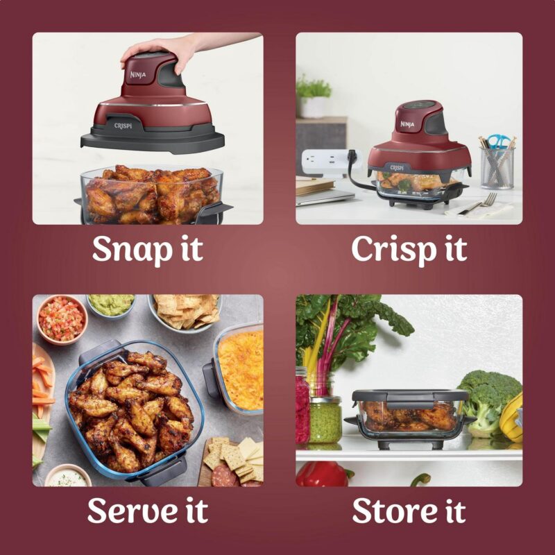 Ninja Crispi Portable Cooking System, Cherry Tarte Red - Image 7
