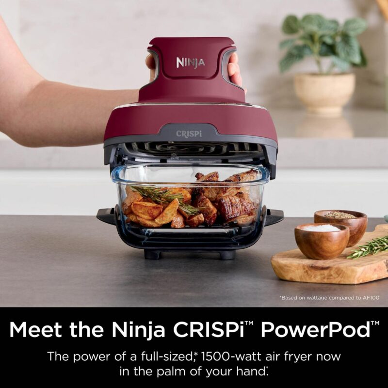 Ninja Crispi Portable Cooking System, Cherry Tarte Red - Image 3