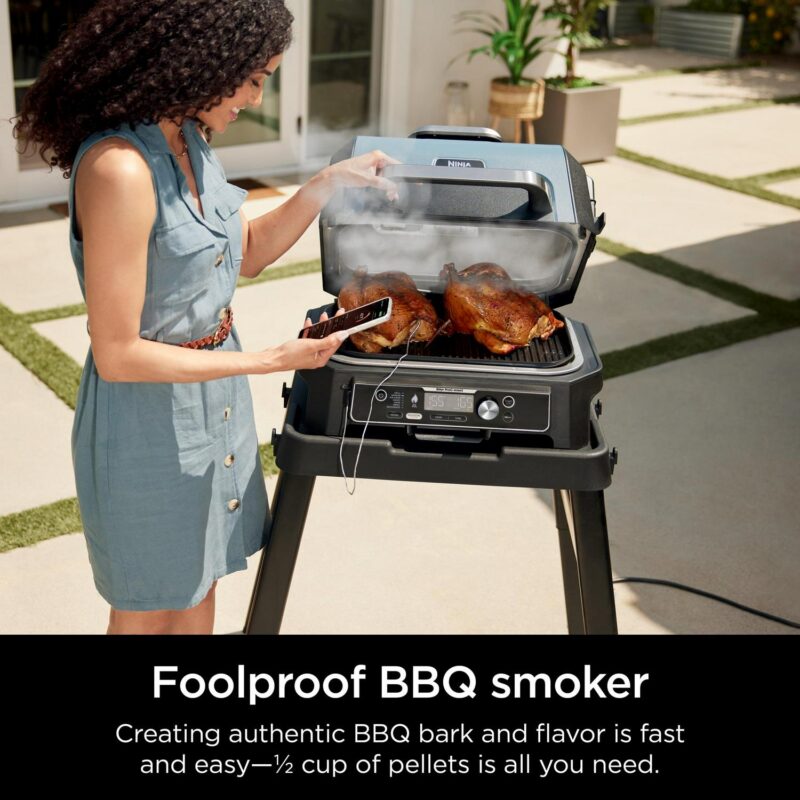 Ninja Woodfire ProConnect 20  1760W Electric Outdoor Grill With Digital Display - Image 4