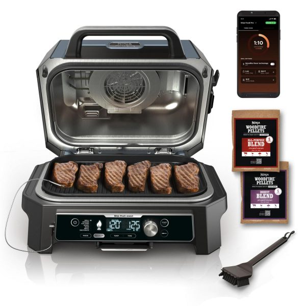 Ninja Woodfire ProConnect 20  1760W Electric Outdoor Grill With Digital Display