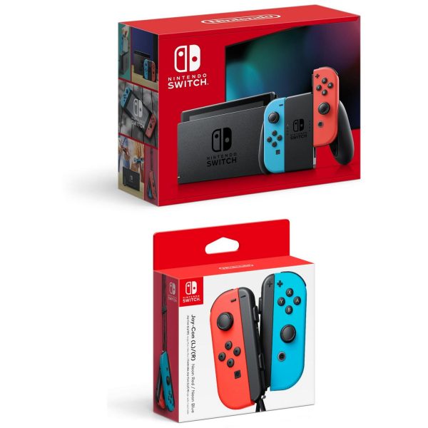 Nintendo Switcha c w/ Neon Blue and Neon Red Joy-Cona c