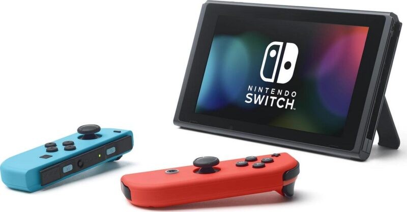 Nintendo Switcha c w/ Neon Blue and Neon Red Joy-Cona c - Image 4