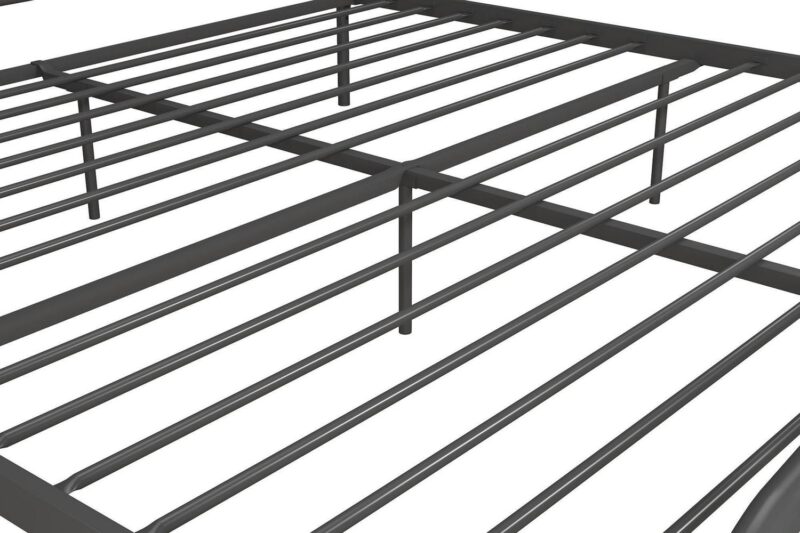 Novogratz Bushwick Metal Bed, King, Gunmetal Gray - Image 18