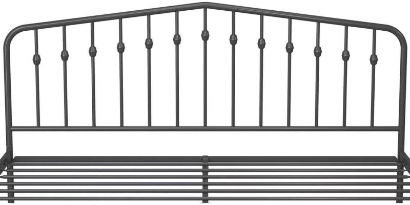 Novogratz Bushwick Metal Bed, King, Gunmetal Gray - Image 16