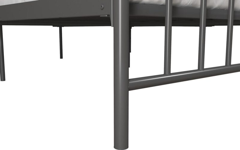 Novogratz Bushwick Metal Bed, King, Gunmetal Gray - Image 19