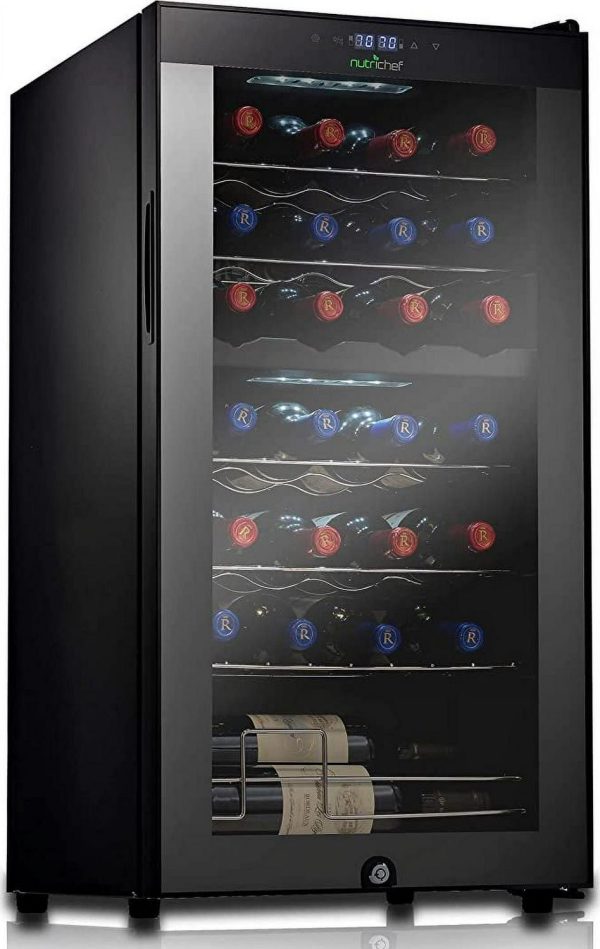 NutriChef 28Bottle Cooler Dual-Zone Refrigerator