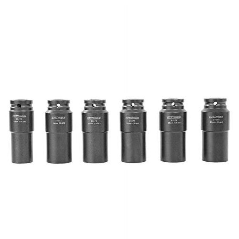 OEMTOOLS 25276 6 Pack Crank Bolt Socket Set, Metric Deep Socket Set, Crank Bolt Removal Tool, 6pt Socket Set, Impact Socket Set 1/2 Drive - Image 5