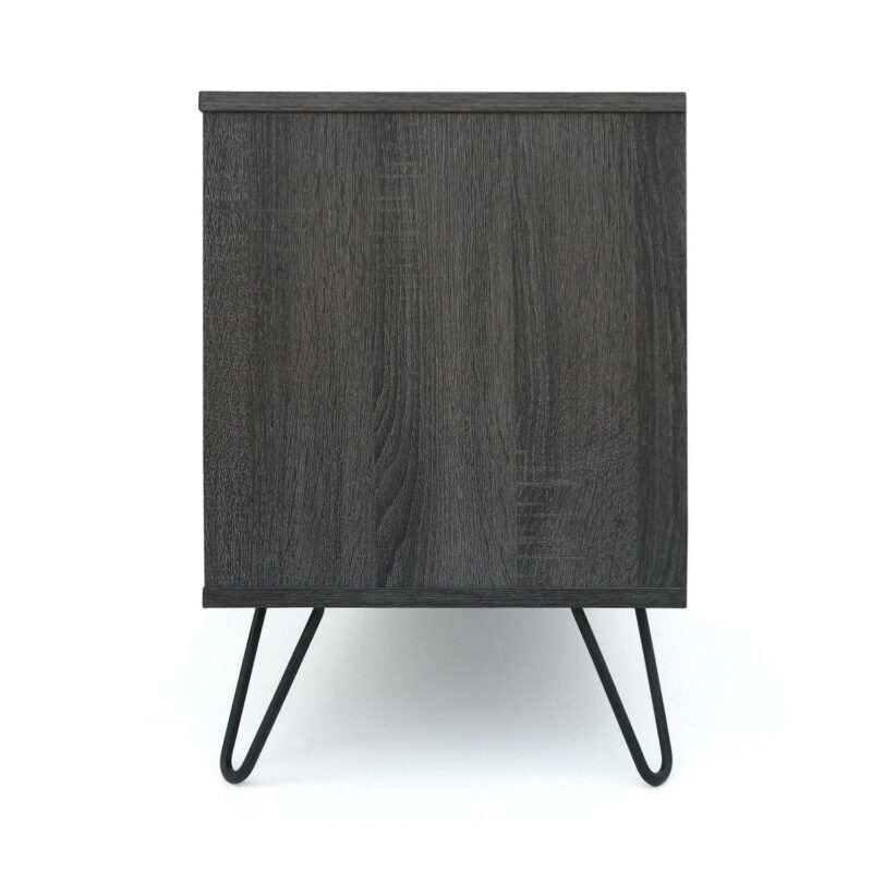 PORKISS TV Stand for TVs up to 79 , Entertainment Center, TV Console Cabinet with Shelves, Grey - Image 12